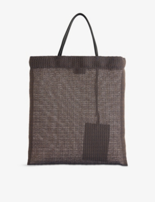 The Row Womens Blue Ans Barn Mini Mesh Tote Bag