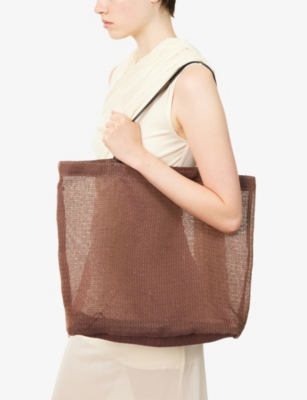 THE ROW: Barn Woven-Mesh Tote Bag