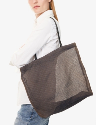 THE ROW: Barn Woven-Mesh Tote Bag