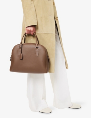 THE ROW: India 12.00 Leather Top-Handle Bag