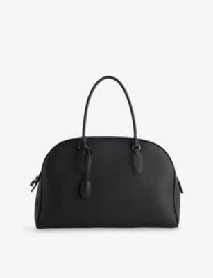THE ROW: India 15.75 Leather Top-Handle Bag