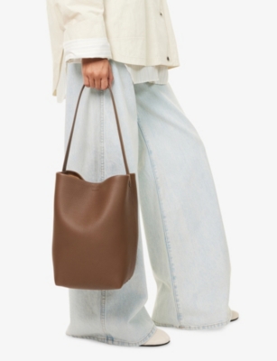 THE ROW: N/S Park Medium Leather Tote Bag