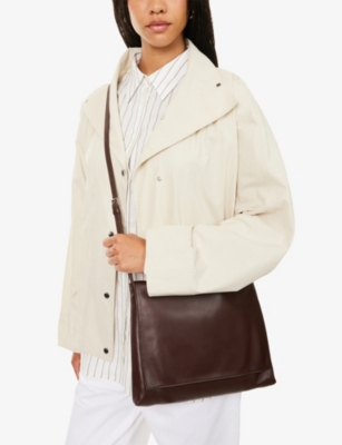 THE ROW: Nan Leather Messenger Bag