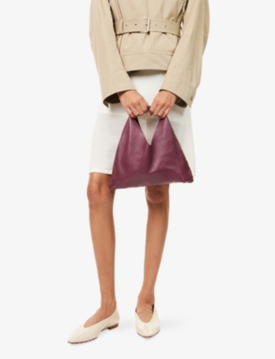 THE ROW: Bindle Small Leather Top Handle Bag