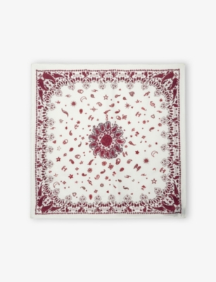 Zadig & Voltaire Womens Fierce Debbie Bandana-print Viscose And Silk-blend Scarf