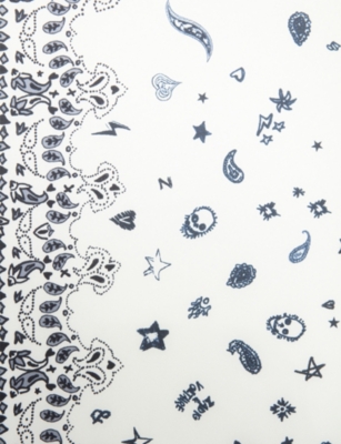 ZADIG&VOLTAIRE: Debbie Bandana-Print Viscose and Silk-Blend Scarf