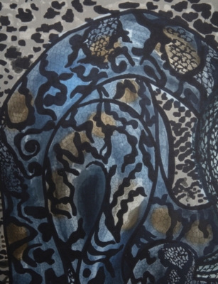 Zadig & Voltaire Womens Medium Grey Billie Snake-print Viscose And Silk-blend Scarf