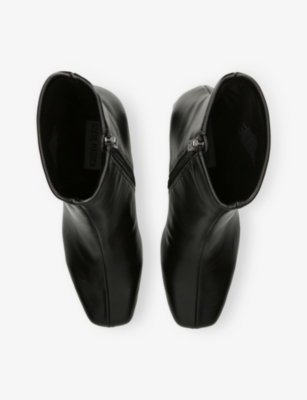 STEVE MADDEN: Hurst Faux-Leather Heeled Boots