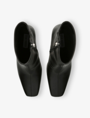 STEVE MADDEN: Lizabelle Leather Heeled Ankle Boots