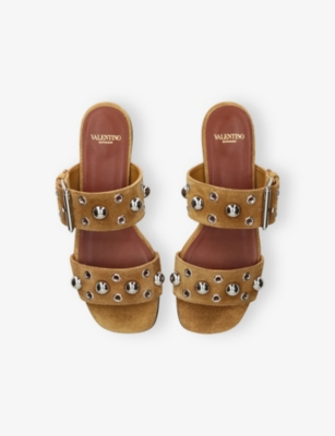 VALENTINO GARAVANI: Nellcôte Suede Sandals