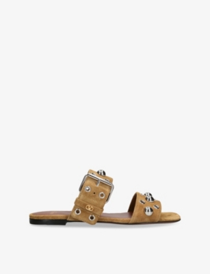 VALENTINO GARAVANI: Nellcôte Suede Sandals