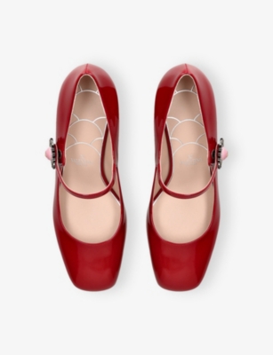 Valentino Garavani Preshoes Patent Leather Pumps In Red