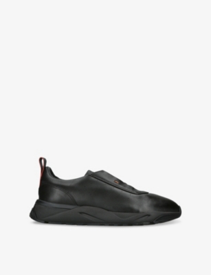 SANTONI: Innova Leather Low-Top Trainers
