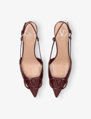 Valentino 40mm Vlogo Slingback Pumps