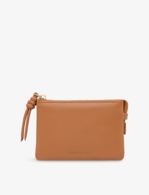 WHISTLES: Knotted Brand-Embossed Leather Purse