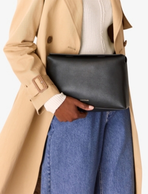 WHISTLES: Fia Leather Clutch Bag