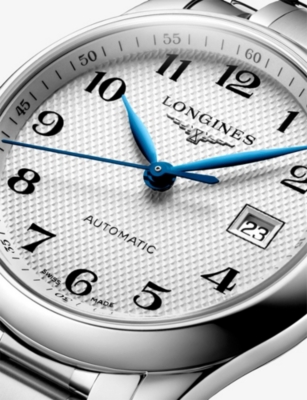 LONGINES: L2.257.4.78.6 Master Collection 29mm Blue Steel Hands Stainless-Steel Automatic Watch