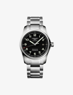 LONGINES: L3.810.4.53.6 Longines Spirit Stainless-Steel Automatic Watch