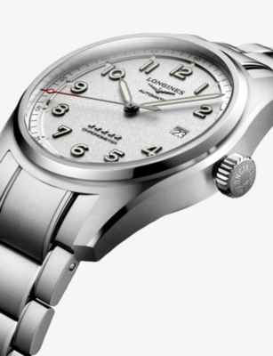 LONGINES: L3.810.4.73.6 Longines Spirit Stainless-Steel Automatic Watch
