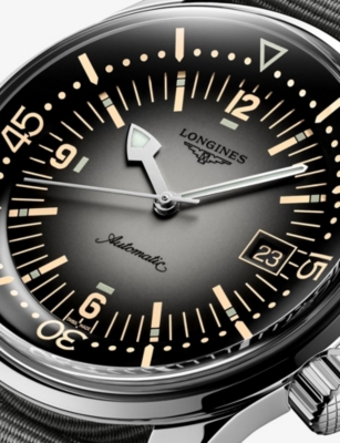 LONGINES: L3.774.4.70.2 Legend Diver Stainless-Steel Automatic Watch