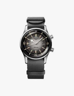 LONGINES: L3.774.4.70.2 Legend Diver Stainless-Steel Automatic Watch