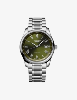 LONGINES: L2.793.4.09.6 Master Collection 40mm Green Dial Stainless-Steel Automatic Watch