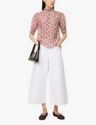 ME AND EM: Culotte Wide-Leg Denim Jeans
