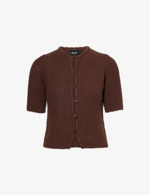 ME AND EM: Cotton-Linen Bouclé Knitted Top