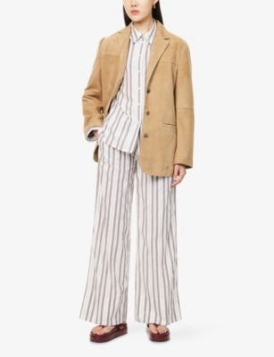 ME AND EM: Summer Stripe Cotton Beach Trousers