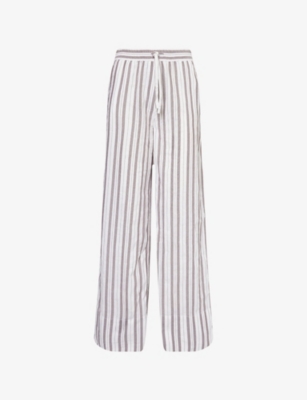 ME AND EM: Summer Stripe Cotton Beach Trousers