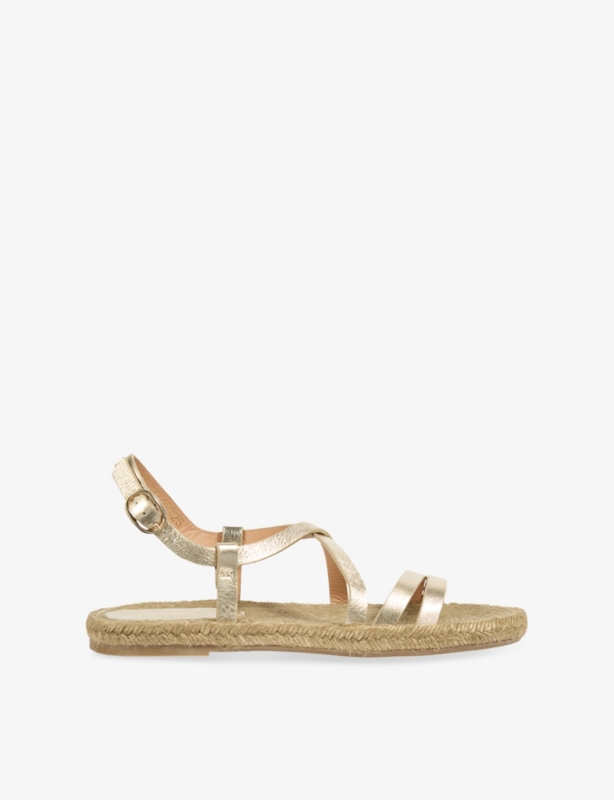 Indie Metallic-Leather Sandals