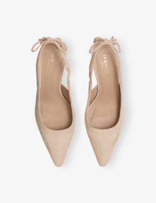 Lk Bennett Womens Bei-trench Cary Suede Slingback Courts Eur 39 / 6 Uk