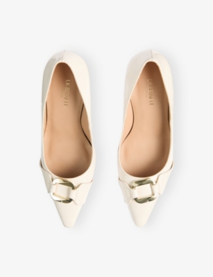 LK BENNETT: Thelma Heeled Patent-Leather Courts