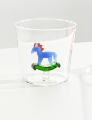 ICHENDORF: Schiaccianoci Rocking Horse Glass Tumbler