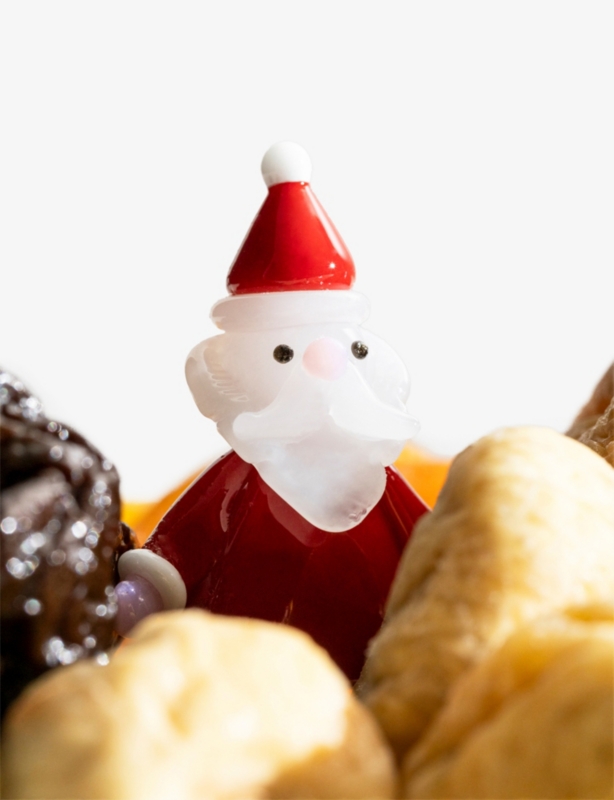 Christmas Tales Santa Claus Glass Saucer