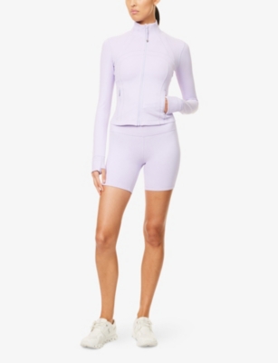 Lululemon Womens Define Nulu™ Cropped Stretch-woven Jacket Lavender Frost In Purple