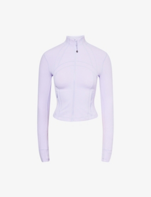 Lululemon Womens Define Nulu™ Cropped Stretch-woven Jacket Lavender Frost In Purple