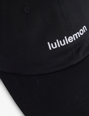 Lululemon Womens Black/white Classic Brand-embroidery Stretch-cotton Baseball Cap In Multi
