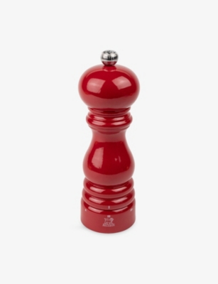 Peugeot Paris Uselect Wood Salt Grinder In Red