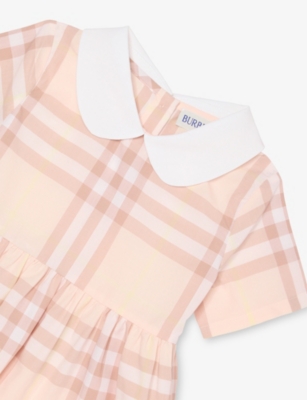 BURBERRY: Geraldine Check-Print Cotton-Poplin Dress and Bloomers Set  3-18 Months