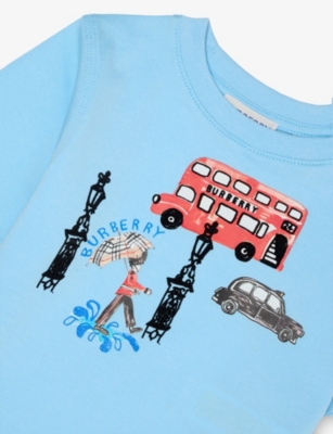 BURBERRY: Graphic Cotton T-shirt 12 months - 2 years