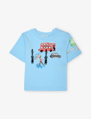BURBERRY: Graphic Cotton T-shirt 12 months - 2 years