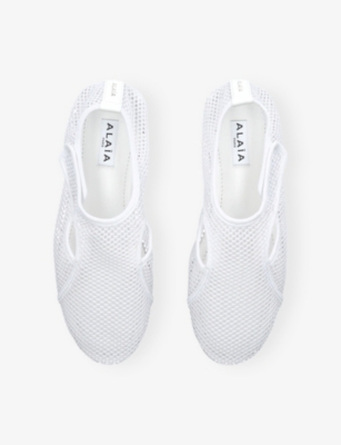 AZZEDINE ALAIA: Slippers Mesh Ballet Flats