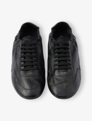 Prada Collapse Leather Sneakers