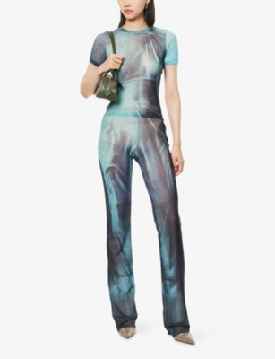 Jean Paul Gaultier Mesh Baby Printed Water Tee