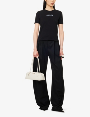 Jean Paul Gaultier Women Stretch Cotton T-shirt In Black