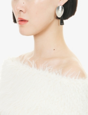 JEAN PAUL GAULTIER: Cutlery Mono Brass Single Earring