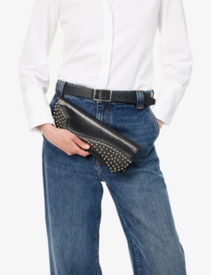 RESELFRIDGES: Pre-Loved Christian Louboutin Pigalle Leather Clutch Bag