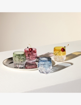 WATERFORD: Mixology Mixed Colour Glass Tumblers 255ml Set Of Four