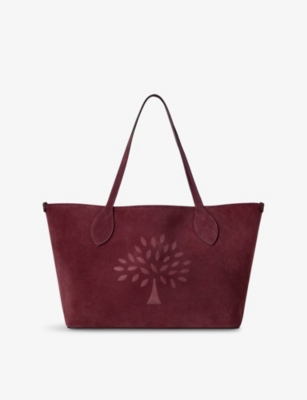 MULBERRY: Small Tree Suede Tote Bag